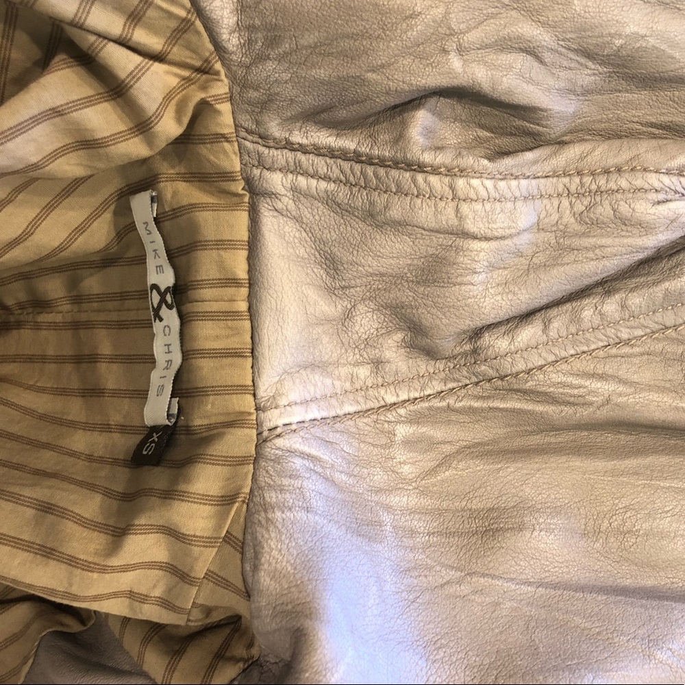 Mike & Chris Hooded Leather Jacket - Picture 3 of 6